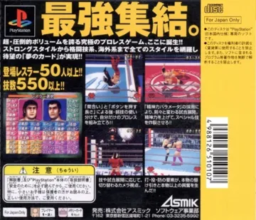 Virtual Pro Wrestling (JP) box cover back